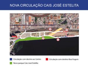 Novo sistema viário do Cais José Estelita entra em funcionamento nesta quarta-feira (2)