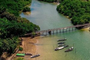 Antônio Moraes celebra início da reconstrução da Ponte dos Holandeses, em Itamaracá