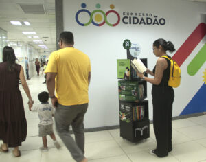 Pontos de leitura são instalados nas Unidades do Expresso Cidadão