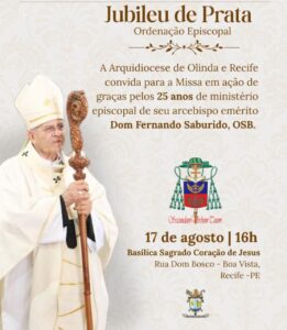Arquidiocese de Olinda e Recife celebra o Jubileu de Prata de Dom Fernando Saburido