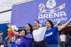 Michelle Collins diz que Arena da Inclusão atendeu mais de três mil pessoas neste sábado