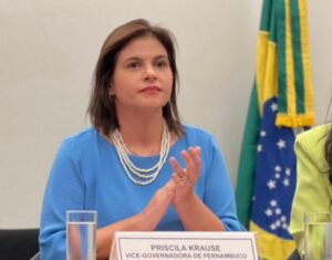 Com Raquel no interior, a vice Priscila Krause acompanhará Lula na visita a Pernambuco