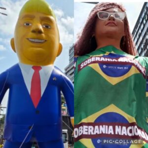 Giro Político: Na terra dos bonecos gigantes, direita vai de Trump e esquerda de mulher soberania