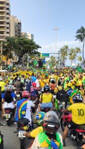 Recife entre as quatro capitais que mais mobilizaram bolsonaristas no domingo