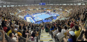 Com Geraldão lotado, Recife encerra Brasileiro de Ginástica com 13 toneladas de alimentos arrecadados